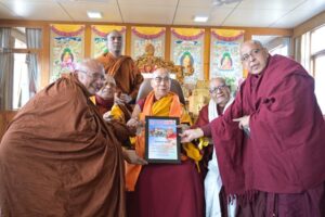 Harmony in Bodhgaya: Bangladesh Sangharaj Bhikkhu Mahasabha Honored to His Holiness the 14th Dalai Lama at the International Sangha Forum!